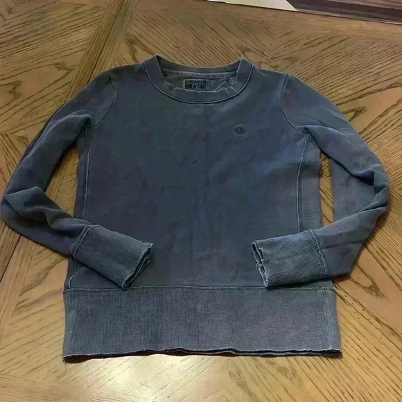 Converse Sweaters - Converse All Star crew distressed washed out sweater blue Small